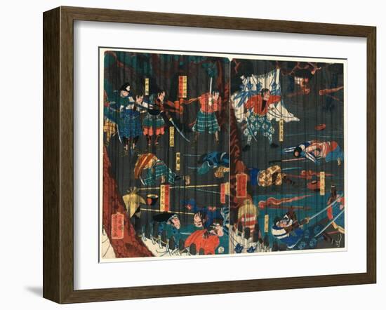 Soga No Adauchi-Utagawa Yoshikazu-Framed Giclee Print