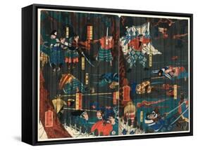 Soga No Adauchi-Utagawa Yoshikazu-Framed Stretched Canvas