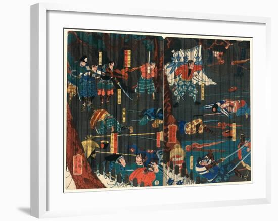 Soga No Adauchi-Utagawa Yoshikazu-Framed Giclee Print