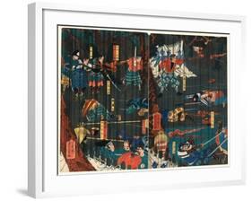 Soga No Adauchi-Utagawa Yoshikazu-Framed Giclee Print