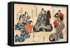 Soga No Taimen-Utagawa Kuniyoshi-Framed Stretched Canvas