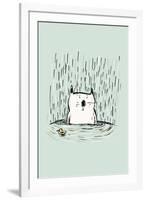 Soggy Cat-Carla Martell-Framed Giclee Print