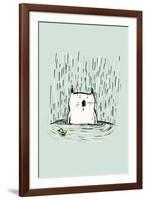 Soggy Cat-Carla Martell-Framed Giclee Print