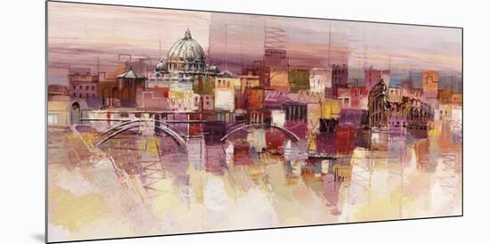 Sognando Roma-Luigi Florio-Mounted Art Print