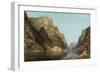 Sogne Fjord, Norway (Oil on Board)-Adelsteen Normann-Framed Giclee Print