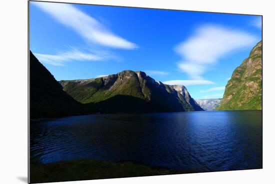 Sognefjorden. Kayaking in the Naeroyfjord.-Stefano Amantini-Mounted Photographic Print