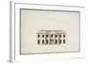 Soho House: Plan of the Ground Storey; Plan of the Bedchamber Storey; Elevation of the South…-James Wyatt-Framed Giclee Print