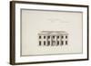 Soho House: Plan of the Ground Storey; Plan of the Bedchamber Storey; Elevation of the South…-James Wyatt-Framed Giclee Print