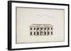 Soho House: Plan of the Ground Storey; Plan of the Bedchamber Storey; Elevation of the South…-James Wyatt-Framed Giclee Print