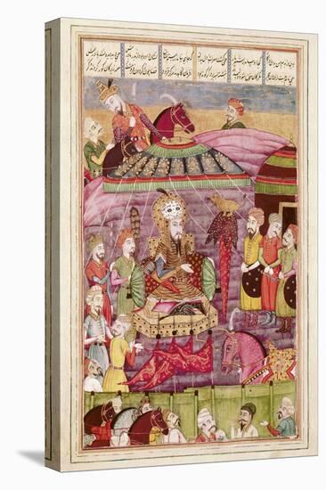 Sohrab Facing the Tent of the Persian Army Leaders-null-Stretched Canvas