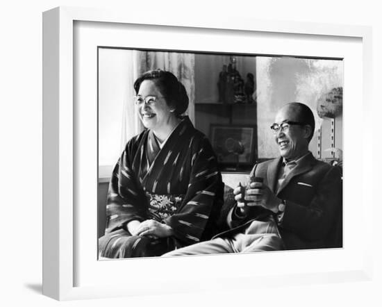 Soichiro Honda and Wife Sachi, Tokyo, Japan, 1967-Takeyoshi Tanuma-Framed Photographic Print