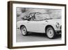 Soichiro Honda Driving Honda Convertible, Tokyo, Japan, 1967-Takeyoshi Tanuma-Framed Photographic Print