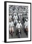 Soichiro Honda, Founder of Honda Corporation, Riding Motorcycles with Workers, Tokyo, Japan, 1967-Takeyoshi Tanuma-Framed Photographic Print