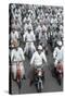 Soichiro Honda, Founder of Honda Corporation, Riding Motorcycles with Workers, Tokyo, Japan, 1967-Takeyoshi Tanuma-Stretched Canvas