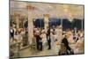 Soiree of the Grand Prix at Armenonville, 1905-Henri Gervex-Mounted Giclee Print