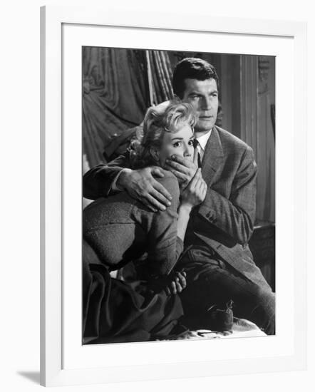 SOIS BELLE and TAIS-TOI !, 1958 directed by MARC ALLEGRET Mylene Demongeot and Henri Vidal (b/w pho-null-Framed Photo