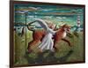 SOJURN OF THE ANGEL, THE PARROT AND THE TIGER-PJ Crook-Framed Giclee Print