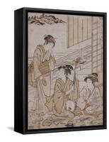 Sokokura-Torii Kiyonaga-Framed Stretched Canvas