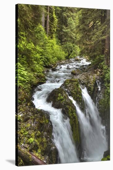 Sol Duc Falls, Olympic National Park, UNESCO World Heritage Site-Richard Maschmeyer-Stretched Canvas