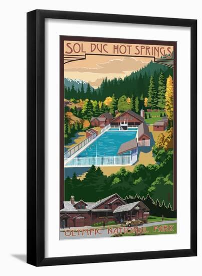 Sol Duc Hot Springs, Olympic National Park, Washington-Lantern Press-Framed Art Print