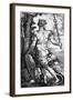 Sol, Printed by Georg Pencz, 1529-null-Framed Giclee Print