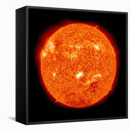 Solar Activity on the Sun-Stocktrek Images-Framed Stretched Canvas