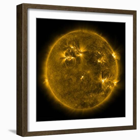 Solar Activity on the Sun-Stocktrek Images-Framed Photographic Print