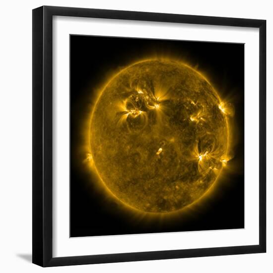 Solar Activity on the Sun-Stocktrek Images-Framed Photographic Print