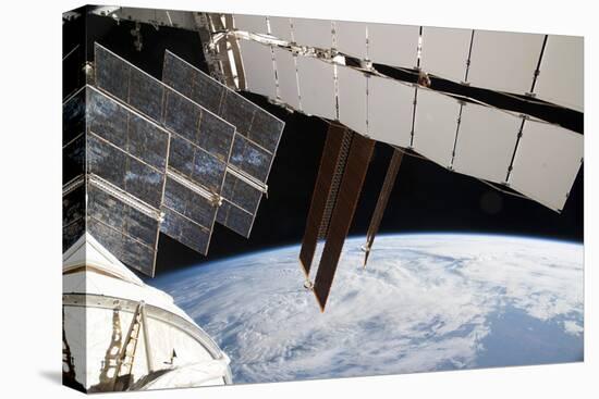 Solar Array Panels on the Russian Segment of the International Space Station-null-Stretched Canvas