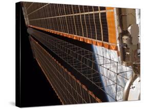 Solar Array Wing on the International Space Station-Stocktrek Images-Stretched Canvas