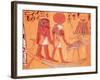 Solar Barque with Re-Horakhty, the Benu Bird and Four Other Deities-null-Framed Giclee Print