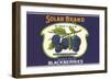 Solar Blackberry Label-null-Framed Premium Giclee Print