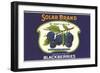 Solar Blackberry Label-null-Framed Premium Giclee Print