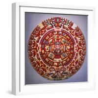 Solar Calendar, Aztec, Mexica Culture (Reconstruction)-null-Framed Photographic Print