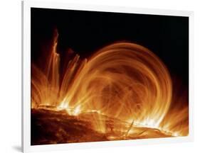 Solar Coronal Loops-null-Framed Photographic Print