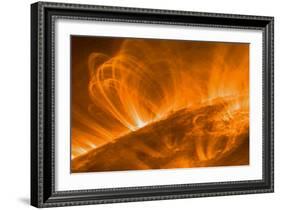 Solar Coronal Loops-null-Framed Photographic Print