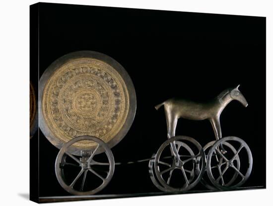 Solar Disk with Chariot and Horse Replica, Bronze Age, Germany-Kenneth Garrett-Stretched Canvas