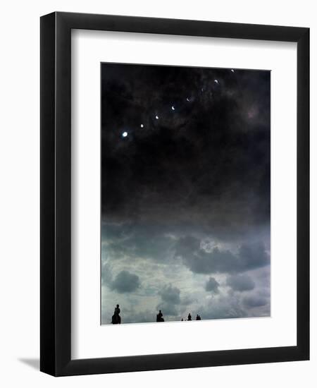 Solar Eclipse at Lambourn, August 1999-null-Framed Premium Photographic Print