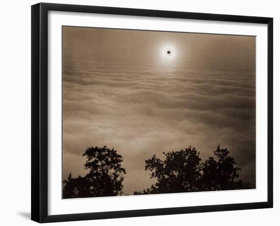 Solar Eclipse from Santa Lucia Range, California, January 1, 1889-Carleton Watkins-Framed Art Print