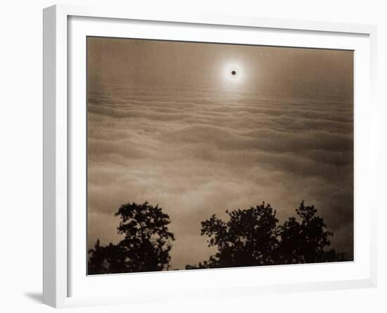 Solar Eclipse from Santa Lucia Range, California, January 1, 1889-Carleton Watkins-Framed Art Print