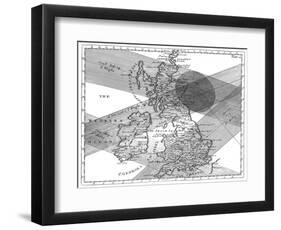 Solar Eclipse Paths-Science, Industry and Business Library-Framed Photographic Print