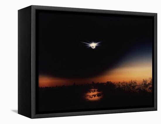 Solar Eclipse Seen from a Plane-Roger Ressmeyer-Framed Stretched Canvas