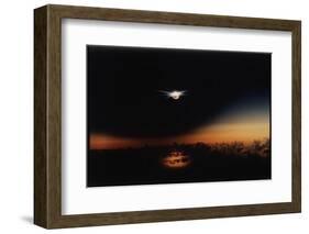 Solar Eclipse Seen from a Plane-Corbis-Framed Premium Photographic Print