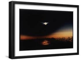 Solar Eclipse Seen from a Plane-Corbis-Framed Photographic Print