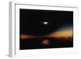 Solar Eclipse Seen from a Plane-Corbis-Framed Photographic Print