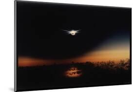 Solar Eclipse Seen from a Plane-Corbis-Mounted Photographic Print