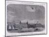 Solar Eclipse Seen over the Royal Observatory, Greenwich, 1858-null-Mounted Giclee Print