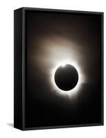 Solar Eclipse with Diamond Ring Effect, Queensland, Australia-Stocktrek Images-Framed Stretched Canvas