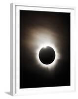 Solar Eclipse with Diamond Ring Effect, Queensland, Australia-Stocktrek Images-Framed Premium Photographic Print
