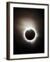 Solar Eclipse with Diamond Ring Effect, Queensland, Australia-Stocktrek Images-Framed Premium Photographic Print